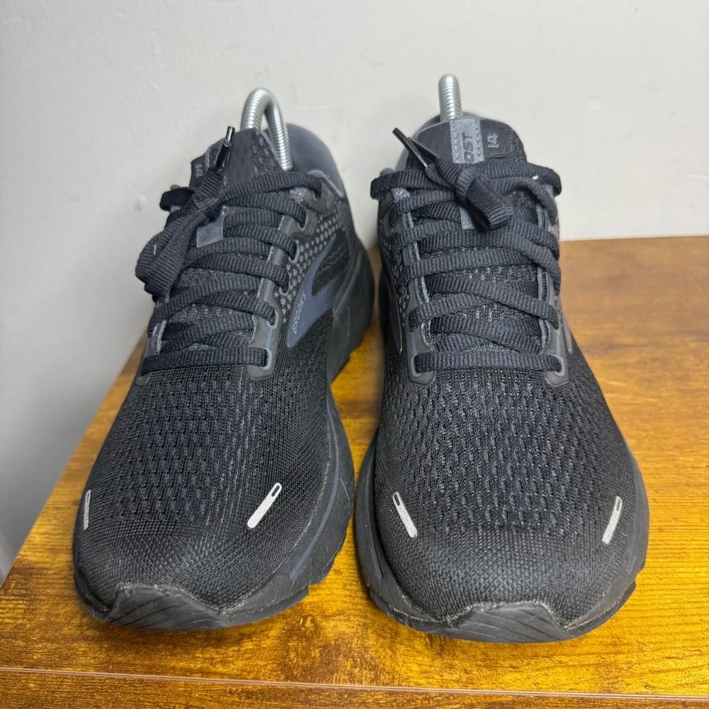 Brooks Ghost 14 Running Shoes Mens Size 7.5 Black 1103691D020